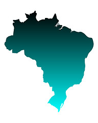 Image showing Map of Brazil