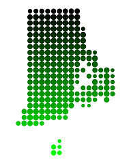 Image showing Map of Rhode Island