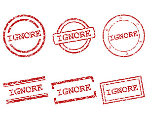 Image showing Ignore stamps