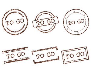 Image showing To go stamps