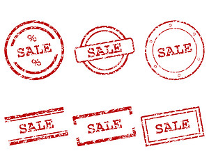 Image showing Sale stamps