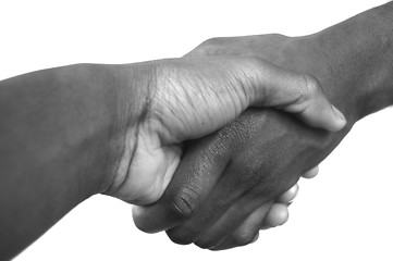 Image showing Large Black Handshake 2