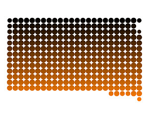 Image showing Map of South Dakota