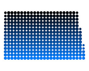 Image showing Map of North Dakota