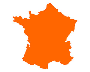 Image showing Map of France