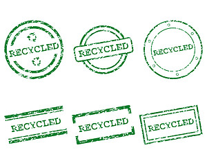 Image showing Recycled stamps