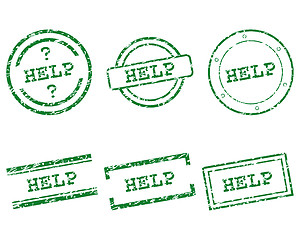 Image showing Help stamps