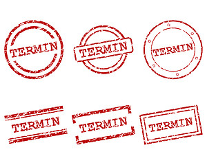 Image showing Termin stamps