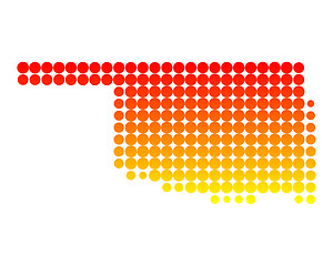 Image showing Map of Oklahoma