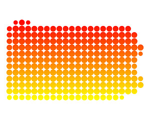 Image showing Map of Pennsylvania