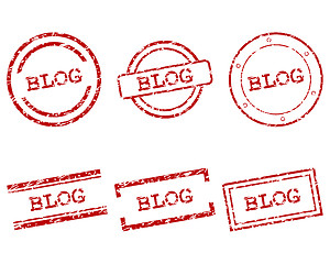 Image showing Blog stamps