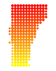 Image showing Map of Vermont