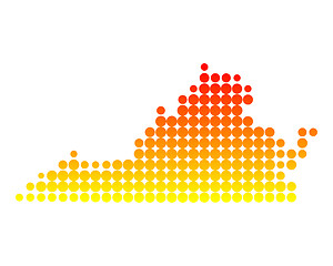 Image showing Map of Virginia