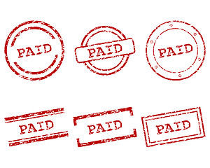 Image showing Paid stamps