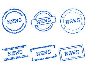 Image showing News stamps
