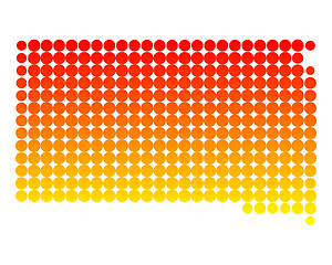 Image showing Map of South Dakota