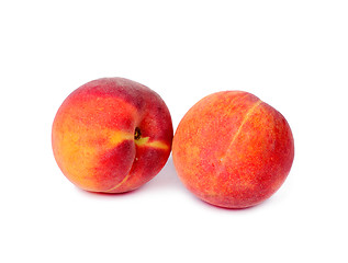 Image showing Peach fruits isolated on white background