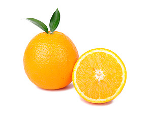 Image showing Orange fruit isolated on white background