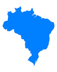 Image showing Map of Brazil