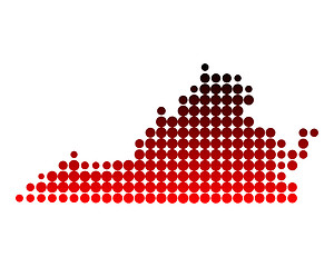Image showing Map of Virginia