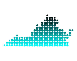Image showing Map of Virginia
