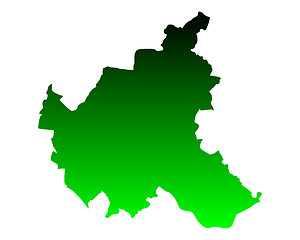 Image showing Map of Hamburg