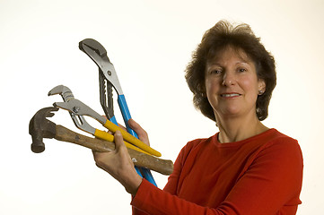 Image showing woman with tools