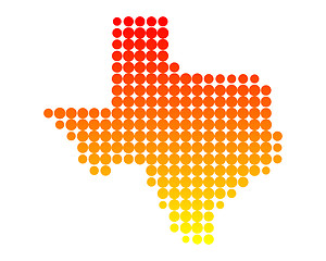 Image showing Map of Texas