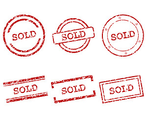 Image showing Sold stamps