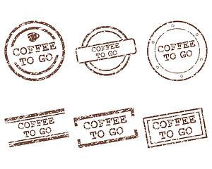 Image showing Coffee to go stamps