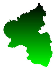 Image showing Map of Rhineland-Palatinate