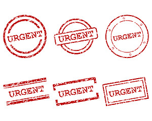 Image showing Urgent stamps