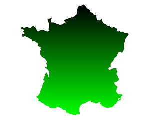 Image showing Map of France