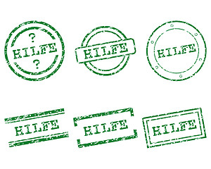Image showing Hilfe stamps
