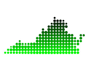 Image showing Map of Virginia