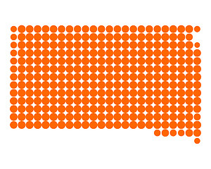 Image showing Map of South Dakota