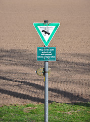 Image showing Nature conservation sign