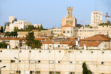 Image showing rooftop view Jerusalem Israel