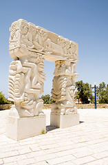 Image showing Gate of Faith in Peak Park in old historic Jaffa Tel Aviv Israel