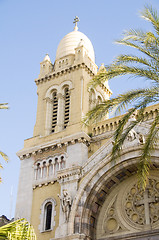 Image showing  Cathedral of St Vincent de Paul  Avenue Habib Bourguiba Tunis T