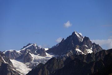 Image showing High mountains. Caucasus Mountains. Georgia