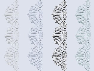 Image showing Greeting card with lace.Seamless background. Illustration lace.