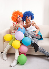 Image showing Girls clown.