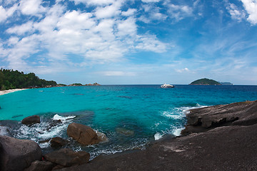 Image showing Rock in the ocean.