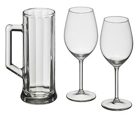 Image showing various drinking glasses