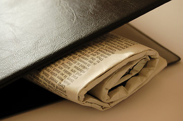 Image showing Newspaper Sandwich