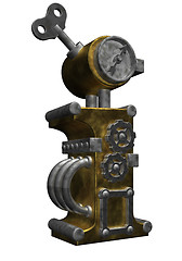 Image showing steampunk letter i