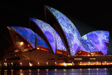 Image showing EDITORIAL: Sydney Opera House during Vivid Festival