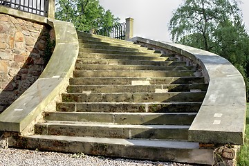 Image showing stairs of an old castle