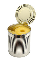 Image showing canned pineapple in a can